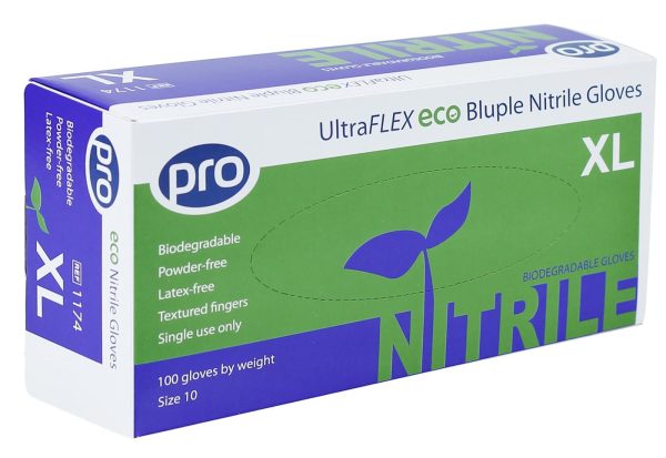 PRO UltraFLEX Biodegradable Bluple Nitrile Gloves - Image 3