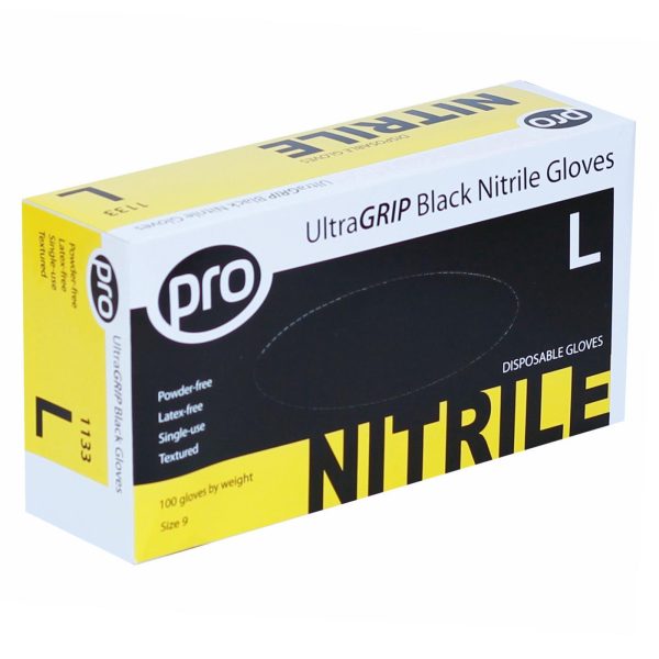 PRO UltraGRIP Black Nitrile Gloves - Image 5