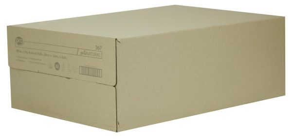 PRO Natural White 2 Ply Autocut Roll Towel – 20 cm x 150 m - Image 2