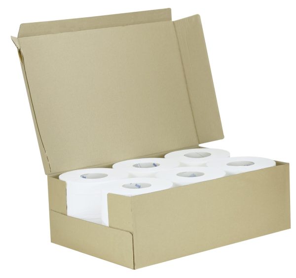 PRO Natural White 2-Ply Centrefeed Roll – 19cm x 150m