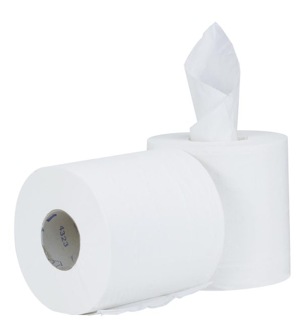 PRO Natural White 2-Ply Centrefeed Roll – 19cm x 150m - Image 4