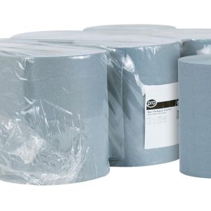 Autocut 1 Ply Blue Roll Towel