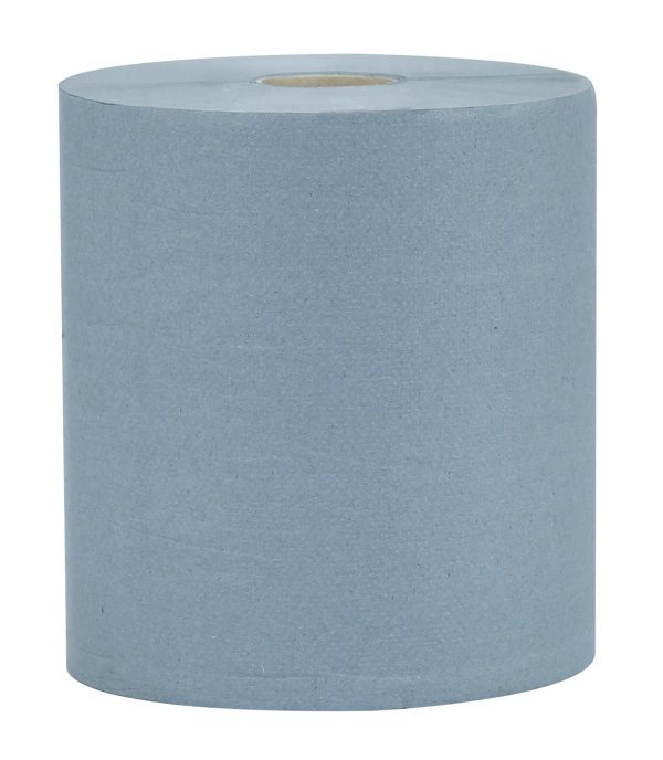 Autocut 1 Ply Blue Roll Towel - Image 4