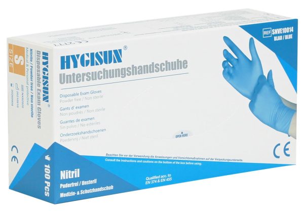 Hygisun Blue Nitrile Gloves - Image 3