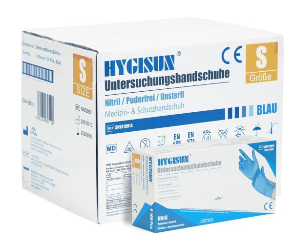 Hygisun Blue Nitrile Gloves - Image 5