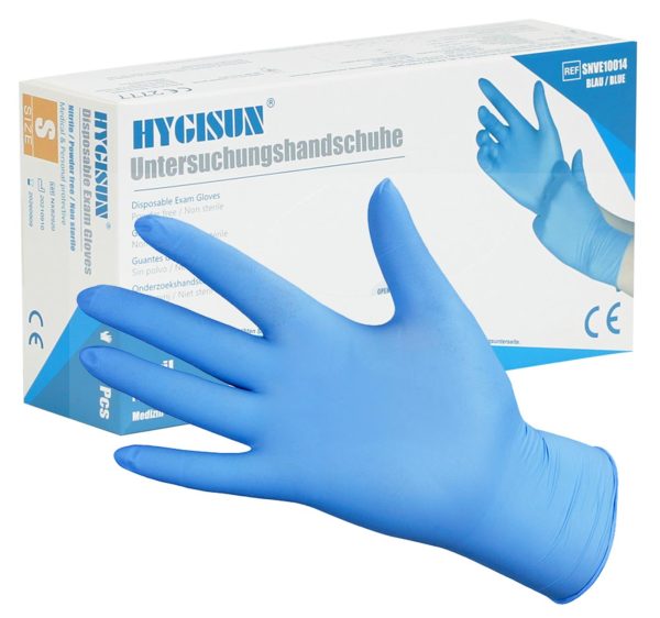 Hygisun Blue Nitrile Gloves