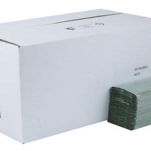 PRO C-Fold 1 Ply Green Hand Towels – 22 x 25 cm