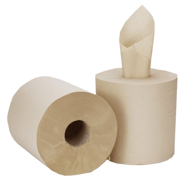 PRO Natural 2 Ply Centrefeed Roll 19cm x 135m - Image 3
