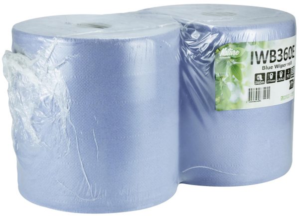 PRO ECO Blue Wiping Roll 2 Ply – 27.5cm x 350m - Image 2