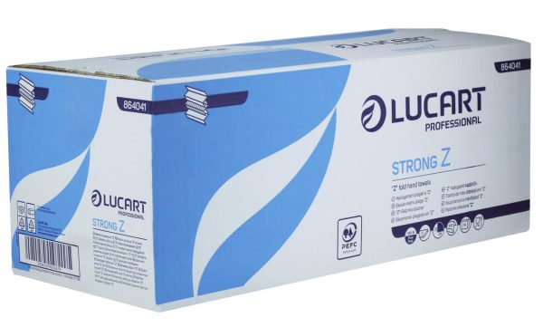 Lucart Strong Z-Fold 2 Ply White Paper Towels – 23 x 24 cm - Image 2