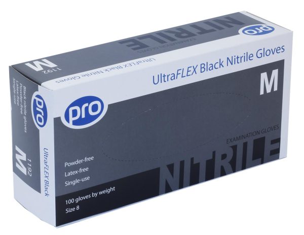 PRO UltraFLEX Black Nitrile Gloves - Image 3