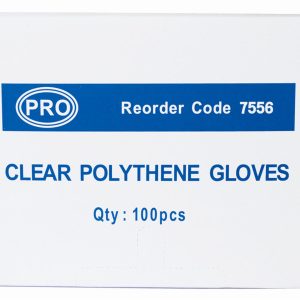 Clear Polythene Gloves in Dispenser Boxes