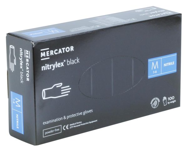 Mercator Nitrylex Black Nitrile Gloves