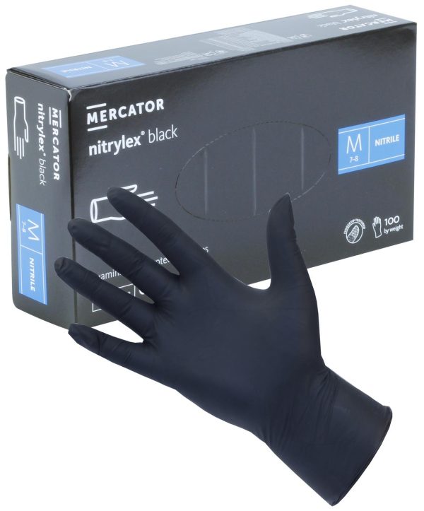 Mercator Nitrylex Black Nitrile Gloves
