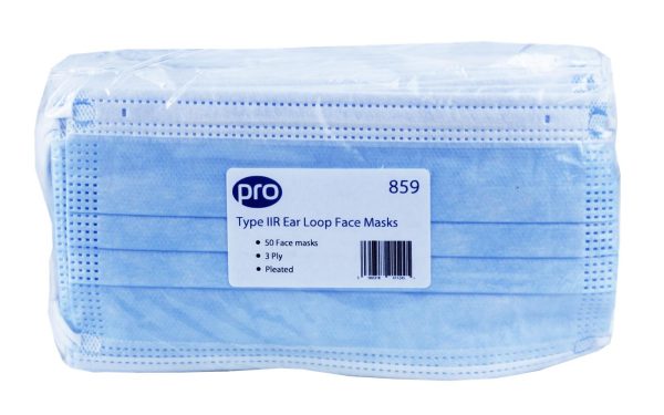 PRO Type IIR Ear Loop Face Mask Fluid Resistant