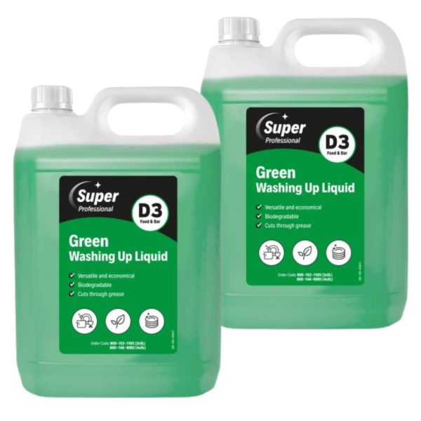 Green Washing Up Liquid D3- 2 x 5 litre containers