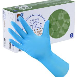 ASAP X-tra Thick X-Tended Blue Nitrile Gloves