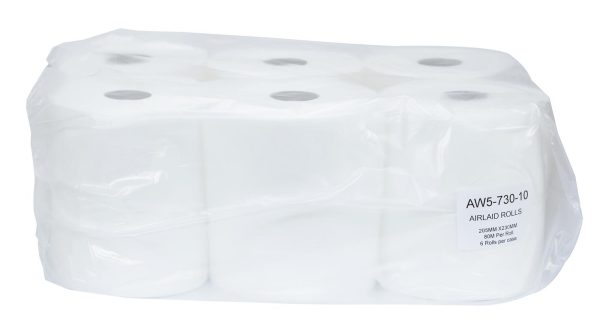 Sofcel Airlaid Wiping Rolls- 1 pack of 6 rolls