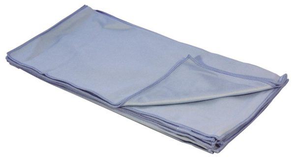 Blue Microfibre Glass Cleaning Cloths- 1 pack of 10