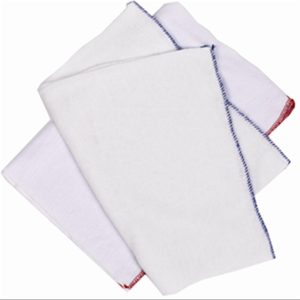 Red Edged Dishcloth- 1 pack of 10