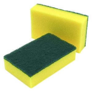 Foam Backed Scourers -1 pack of 10