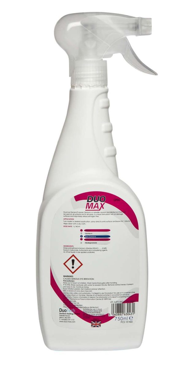 DuoMax General Purpose Cleaner 750ml - Image 2