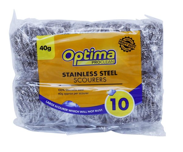 Stainless Steel Scourer – Pack of 10 - Image 2