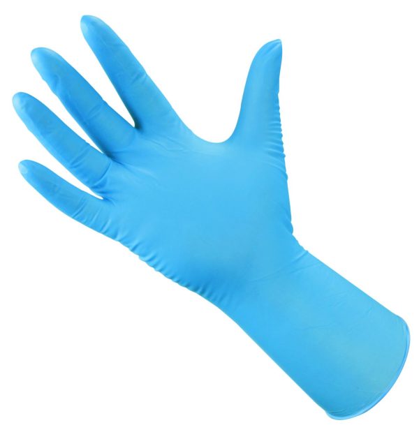 ASAP X-tra Thick X-Tended Blue Nitrile Gloves - Image 2