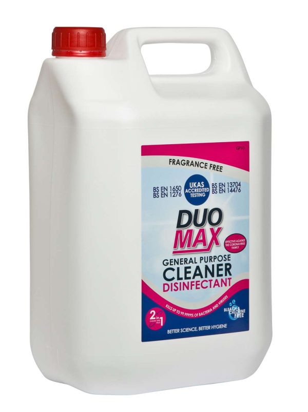 DuoMax General Purpose Cleaner and Disinfectant 2 x 5L - Image 3