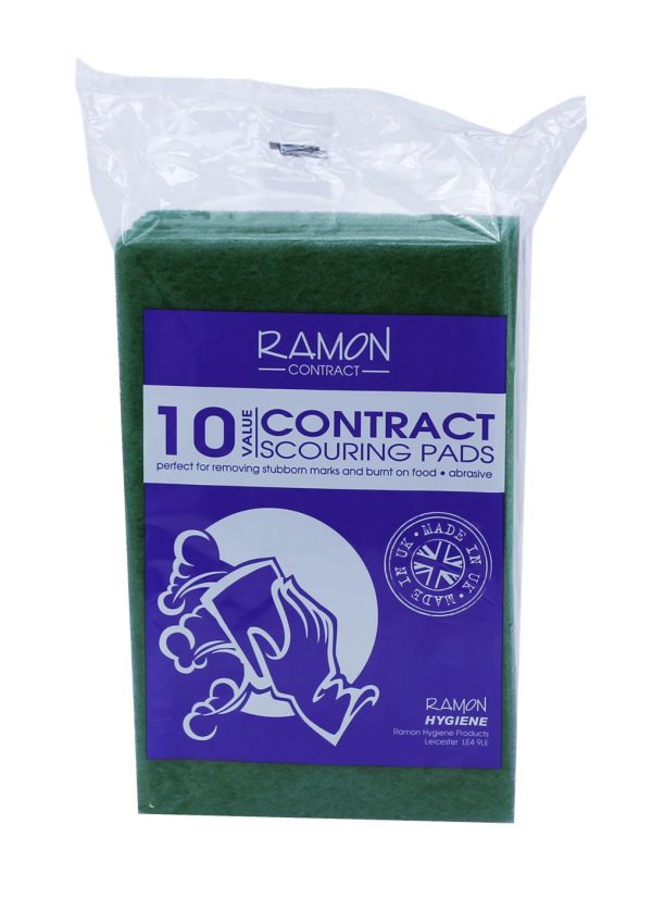Green Scourers 9" x 6" - 1 pack of 10 - Image 4