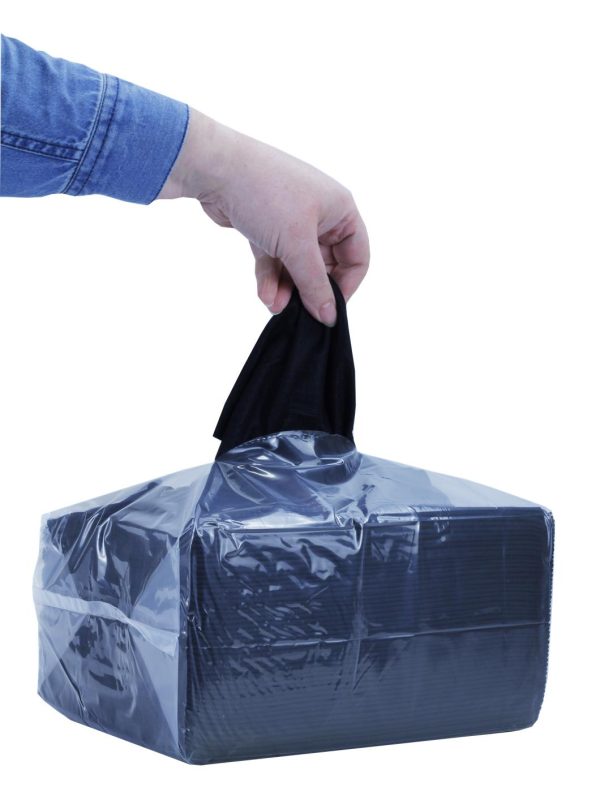 Ecodri Black Disposable Salon Towels- 1 pack of 50 towels - Image 5