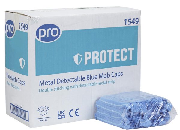 PRO Metal Detectable Blue Mob Caps 10 packs of 100 caps - Code: 1549 - Image 5