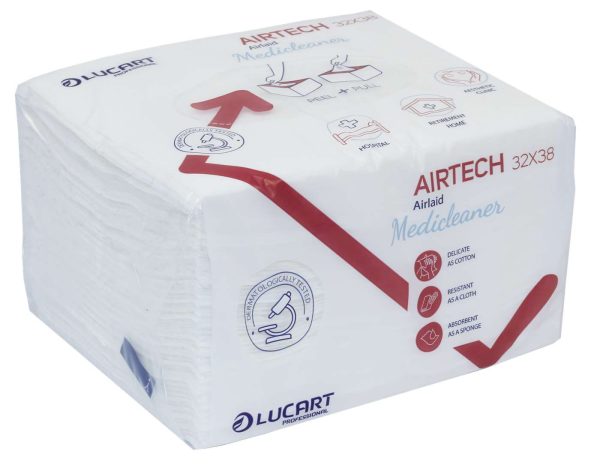 Lucart Airtech White Airlaid Cloths 32 x 38cm - Image 3