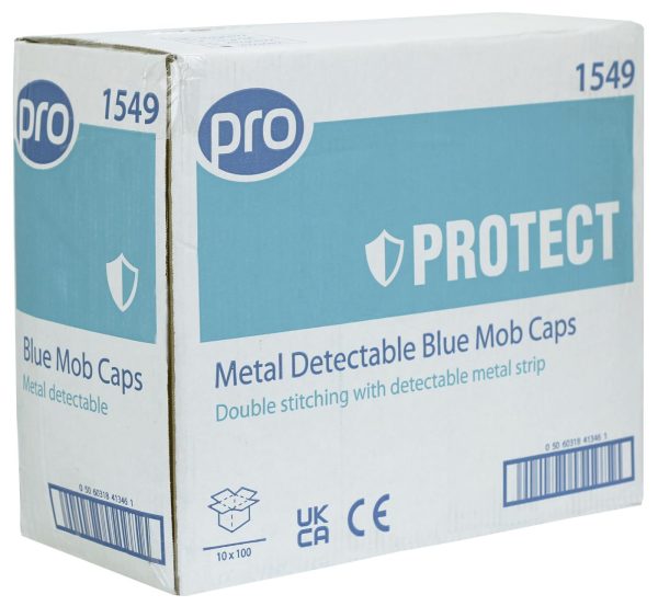 PRO Metal Detectable Blue Mob Caps 10 packs of 100 caps - Code: 1549 - Image 7